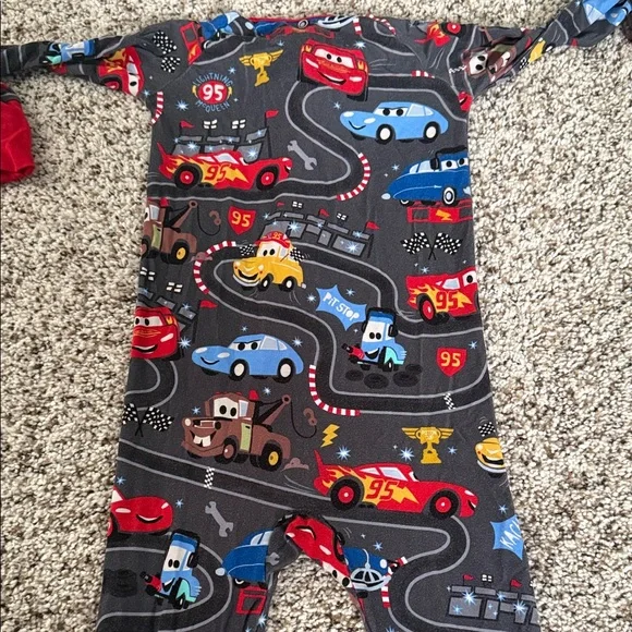 Little Sleepies Cars Print Kids Footie Pajama - Picture 5 of 5